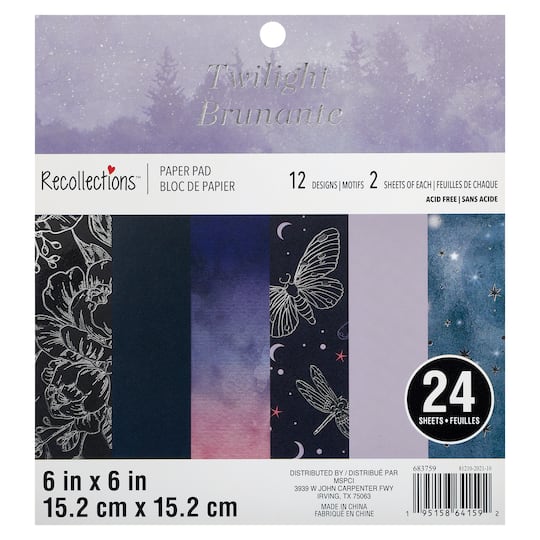 Twilight Paper Pad by Recollections&#x2122;, 6&#x22; x 6&#x22;
